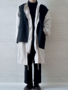 「Dr. Martens（ドクターマーチン）のDr.Martens / ドクターマーチン 1461 3EYE GIBSON SHOE 3ホール ギブソン シューズ ブーツ（ブーツ）」を使った、しま🦓さん（メンズ・170cm）の春コーディネート