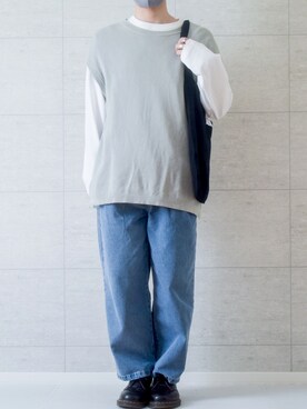 「Dr. Martens（ドクターマーチン）のDr.Martens / ドクターマーチン 1461 3EYE GIBSON SHOE 3ホール ギブソン シューズ ブーツ（ブーツ）」を使った、しま🦓さん（メンズ・170cm）の春コーディネート