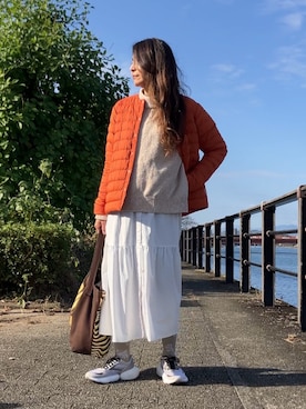 「アイテム（トップス）」を使った、まゆみんさん（レディース・160cm・50代）の冬コーディネート