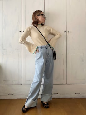 「動物モチーフ」｜まゆみんさん（レディース・160cm）の冬コーディネート