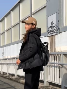 「アイテム（キャップ）」を使った、まゆみんさん（レディース・160cm・50代）の冬コーディネート