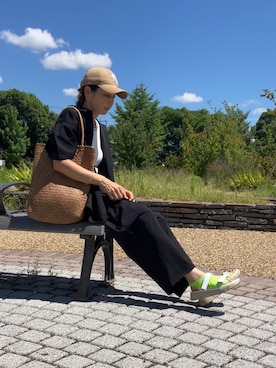 「アイテム（パンツ）」を使った、まゆみんさん（レディース・160cm・50代）の夏コーディネート