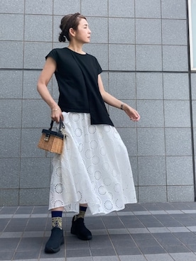 「アイテム（ワンピース/ドレス）」を使った、まゆみんさん（レディース・160cm・40代）の春コーディネート