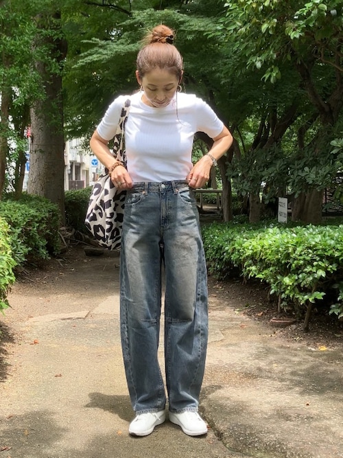 お値下げ中！MEGUMIさん私服着用　バレルストレッチデニム 1719745846_500.jpg