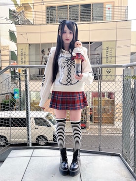 「アイテム（ヘアピン）」を使った、cocoron♡さん（レディース・160cm）の秋コーディネート