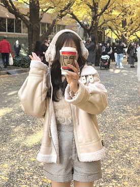 「アイテム（キャミソール）」を使った、i t o 🐏さん（レディース・152cm）の冬コーディネート