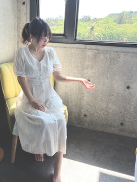 「31 Sons de mode（トランテアン　ソン　ドゥ　モード）のアイテム（ワンピース/ドレス）」を使った、Hsin Chen Chiangさん（レディース・162cm）の春コーディネート