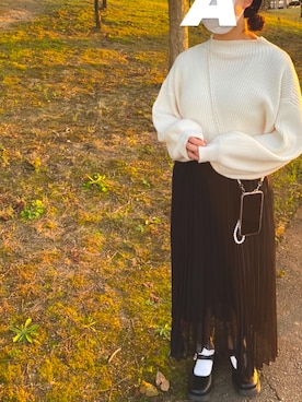 「merrylatte（メリーラテ）のアイテム」を使った、achanさん（レディース・151cm）の秋コーディネート