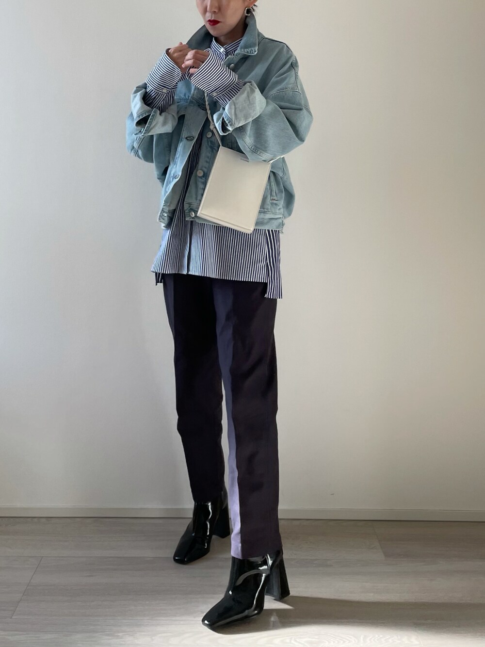 Acne Studios シルバー デニムジャケット Acne Studios オーバーサイズド デニムジャケット