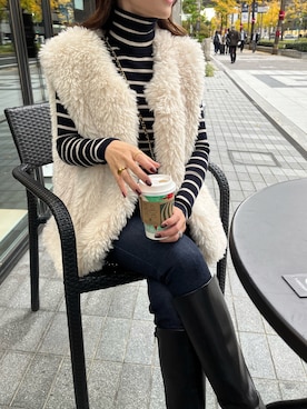 「rectangle_code」｜midopeiさん（レディース・158cm）の冬コーディネート