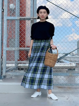 「CROWN JAZZ（クラウンジャズ）のアイテム」を使った、ma---riさん（レディース・151cm）の夏コーディネート