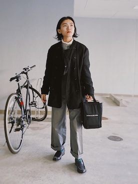 「SCYE BASICS（サイベーシックス）のアイテム」を使った、ma---riさん（レディース・151cm）の秋コーディネート