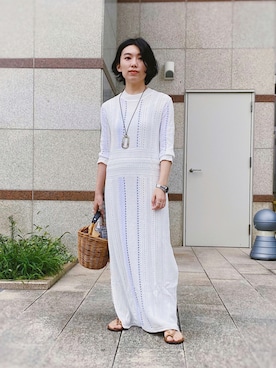「ISABEL MARANT（イザベルマラン）のアイテム（サンダル）」を使った、ma---riさん（レディース・151cm）の夏コーディネート