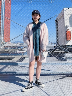 「MM6 Maison Margiela（ｴﾑｴﾑｼｯｸｽ ﾒｿﾞﾝ ﾏﾙｼﾞｪﾗ）のアイテム（ジャケット/アウター）」を使った、ma---riさん（レディース・151cm）の春コーディネート