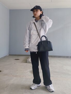 「UNITED ARROWS（ユナイテッドアローズ）のアイテム（ボストンバッグ）」を使った、ma---riさん（レディース・151cm）の春コーディネート