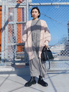 「UNITED ARROWS（ユナイテッドアローズ）のアイテム（ボストンバッグ）」を使った、ma---riさん（レディース・151cm）の春コーディネート