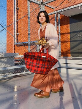 「FRAMeWORK（フレームワーク）のアイテム（ワンピース/ドレス）」を使った、ma---riさん（レディース・151cm）の秋コーディネート