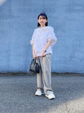 「UNITED ARROWS（ユナイテッドアローズ）のアイテム（ボストンバッグ）」を使った、ma---riさん（レディース・151cm）の秋コーディネート