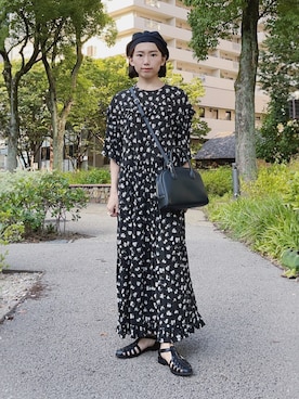 「Steven Alan（スティーブンアラン）のアイテム（サンダル）」を使った、ma---riさん（レディース・151cm）の夏コーディネート