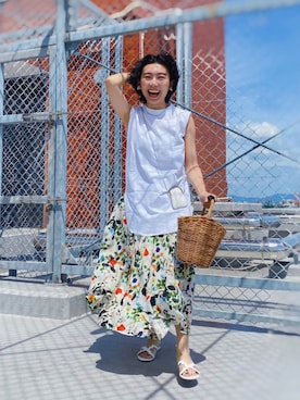 「ED ROBERT JUDSON（エドロバートジャドソン）のアイテム」を使った、ma---riさん（レディース・151cm）の夏コーディネート