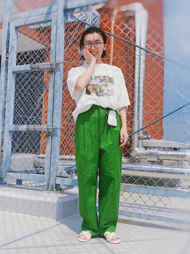 「ED ROBERT JUDSON（エドロバートジャドソン）のアイテム」を使った、ma---riさん（レディース・151cm）の夏コーディネート
