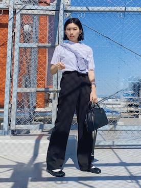 「UNITED ARROWS（ユナイテッドアローズ）のアイテム（ボストンバッグ）」を使った、ma---riさん（レディース・151cm）の春コーディネート