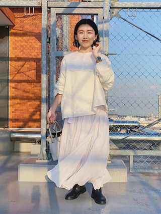 ETRETOKYO エトレトウキョウ　ワッシャー　ロング　マキシ　フレアスカート ETRETOKYO エトレトウキョウ ワッシャー ロング マキシ フレア