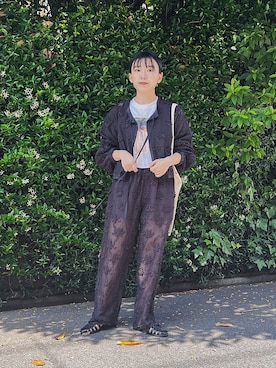 「Steven Alan（スティーブンアラン）のアイテム（サンダル）」を使った、ma---riさん（レディース・151cm）の春コーディネート