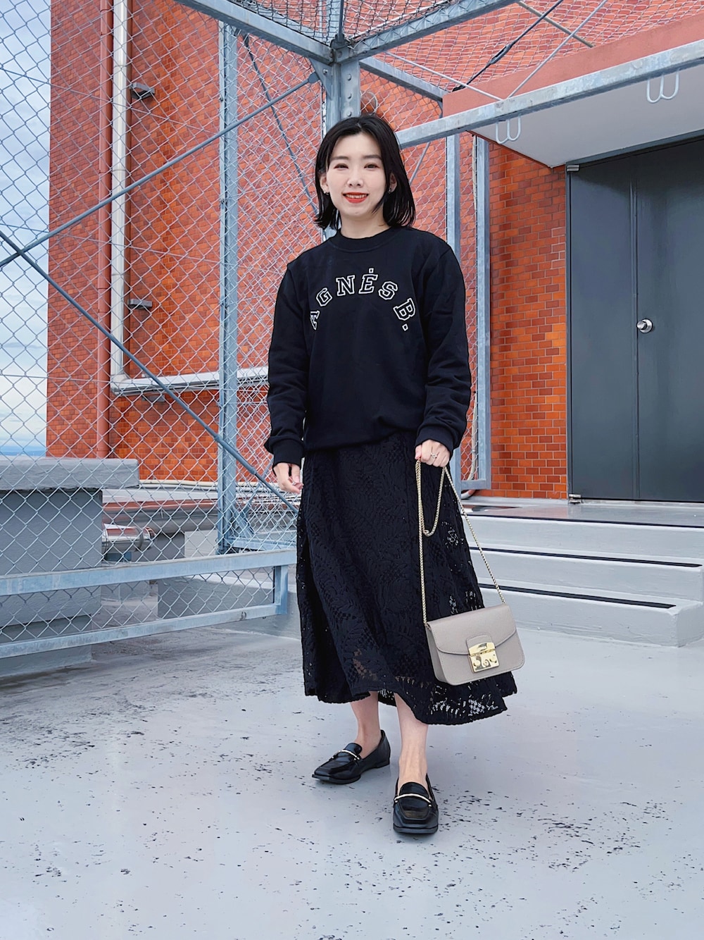 agnes b.（アニエスベー）の「K256 SWEAT ロゴスウェット（スウェット