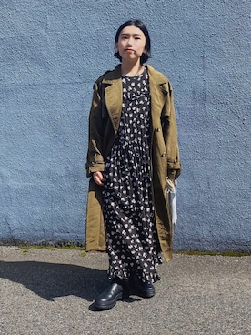 「THE SHINZONE（ザ　シンゾーン）のアイテム（ワンピース/ドレス）」を使った、ma---riさん（レディース・151cm）の春コーディネート
