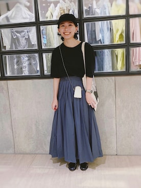 「ED ROBERT JUDSON（エドロバートジャドソン）のアイテム」を使った、ma---riさん（レディース・151cm）の夏コーディネート