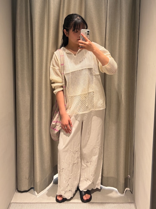 新品タグ付き　エリコカトリシアーガータータンクトップ sheer gater tank top | ERiKOKATORi