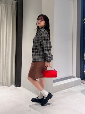 「アイテム（シャツ/ブラウス）」を使った、ののさん（レディース・160cm）の秋コーディネート