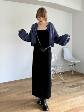 「ラメニット」｜「アイテム（その他）」を使った、EPIMI ÉPIMMYさん（レディース・166cm）の春コーディネート