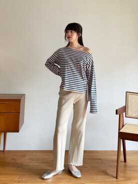 「archives e'pice（アルシーヴエピス）のアイテム」を使った、EPIMI ÉPIMMYさん（レディース・159cm）の春コーディネート