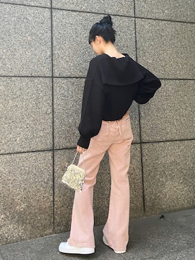 「秋服」｜「アイテム（ニット/セーター）」を使った、EPIMI ÉPIMMYさん（レディース・159cm）の秋コーディネート
