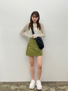 「カーゴスカート」｜「アイテム（その他）」を使った、EPIMI ÉPIMMYさん（レディース・164cm）の夏コーディネート