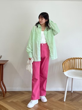 「韓国コーデ」｜「アイテム（その他）」を使った、EPIMI ÉPIMMYさん（レディース・164cm）の夏コーディネート