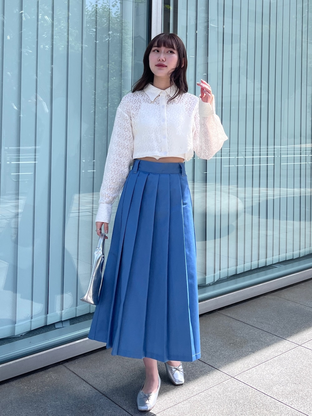 安心追跡【KAREN MILLEN】ツイル プリーツスカート ミディドレス ☆KAREN MILLEN☆ クレープ フォーエバー プリーツ ミディドレス