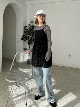 「春服みてみて」｜「アイテム（チュニック）」を使った、EPIMI ÉPIMMYさん（レディース・158cm）の冬コーディネート