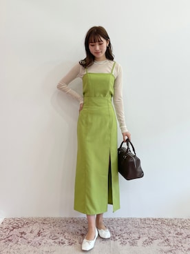 「ピスタチオ」｜「アイテム（バレエシューズ）」を使った、EPIMI ÉPIMMYさん（レディース・164cm）の夏コーディネート