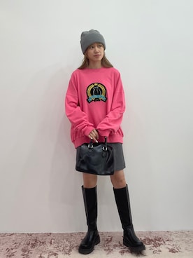 「韓国コーデ」｜「アイテム（ニットキャップ/ビーニー）」を使った、EPIMI ÉPIMMYさん（レディース・158cm）の秋コーディネート