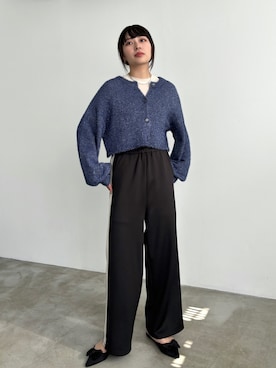 「ラメニット」｜「アイテム（その他）」を使った、EPIMI ÉPIMMYさん（レディース・166cm）の冬コーディネート