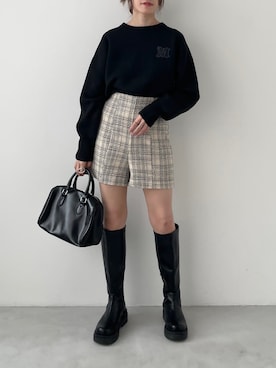 「フレンチガーリー」｜「アイテム（その他）」を使った、EPIMI ÉPIMMYさん（レディース・158cm）の秋コーディネート