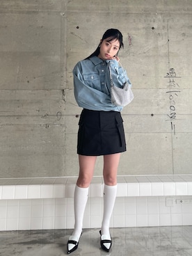 「カーゴスカート」｜「アイテム（その他）」を使った、EPIMI ÉPIMMYさん（レディース・163cm）の春コーディネート