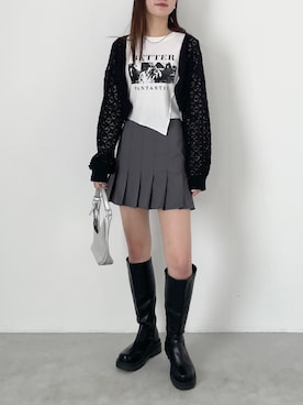 「服とコスメでなりたい自分に」｜「アイテム（その他）」を使った、EPIMI ÉPIMMYさん（レディース・164cm）の冬コーディネート