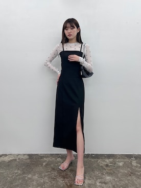 「スリットワンピース」｜EPIMI ÉPIMMYさん（レディース・164cm）の夏コーディネート