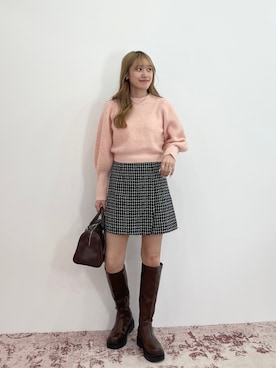 「フレンチガーリー」｜「アイテム（その他）」を使った、EPIMI ÉPIMMYさん（レディース・158cm）の秋コーディネート