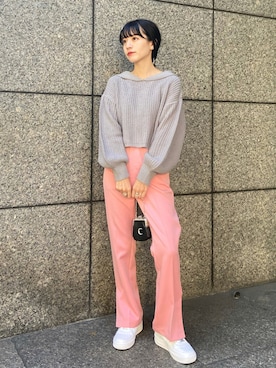 「ピンクパンツ」｜EPIMI ÉPIMMYさん（レディース・159cm）の秋コーディネート