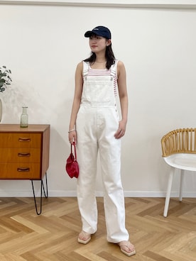 「韓国コーデ」｜「アイテム（オールインワン・サロペット）」を使った、EPIMI ÉPIMMYさん（レディース・164cm）の夏コーディネート